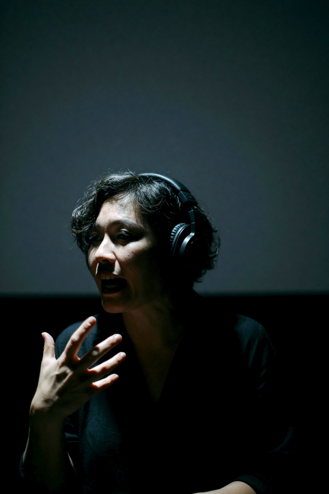 The host before a broadcast